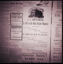 C.C. Hotchkiss Advertisement in Monrovia Messenger